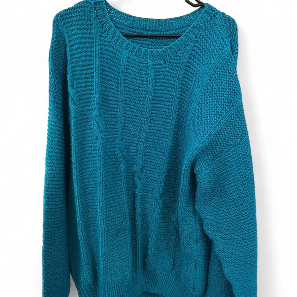 Unbranded Women's Blue and Green Jumper